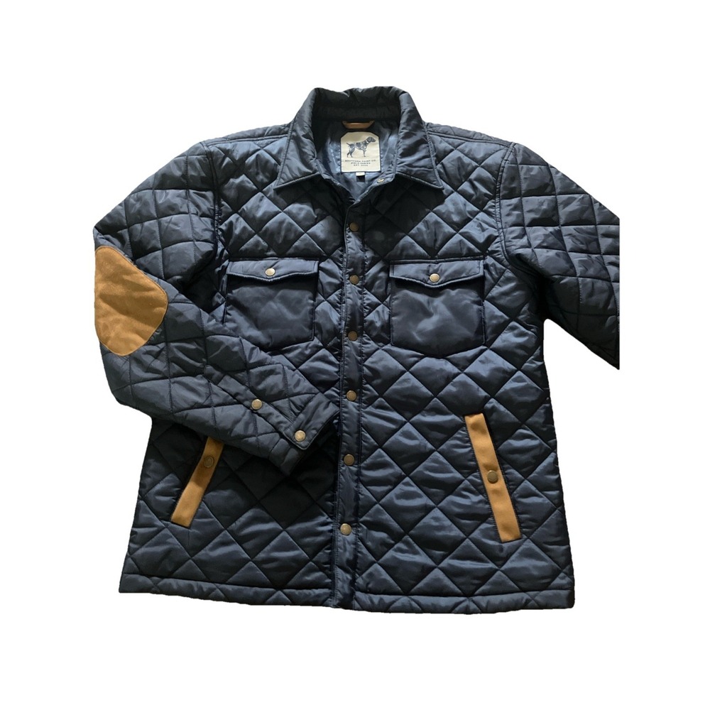 Southern Point Co Vest Mens Medium Blue Quilted‎ Polyester Field Series Hunting